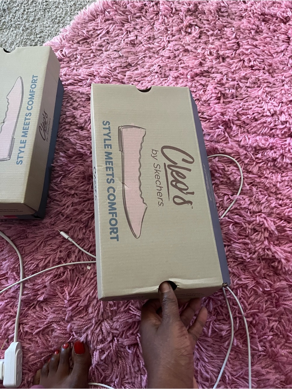 Skechers Cleo's Slip-On Flats in Pink
